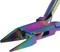 The Beadsmith Chroma Series Flush Cutter, 5.25 inches with hardened stainless-steel head, rainbow titanium coating, contoured comfort grip handle and double-leaf spring, tool for jewelry making